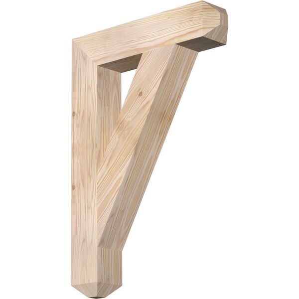 Ekena Millwork Traditional Craftsman Smooth Bracket, Douglas Fir, 3 1/2"W x 18"D x 26"H BKT04X18X26TRA04SDF - main